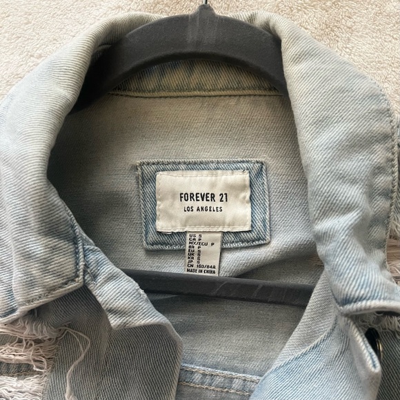 Forever 21 Ripped Denim Jacket - Picture 4 of 4